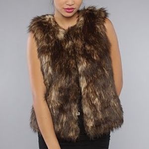 Rachel Roy Faux Fur Vest